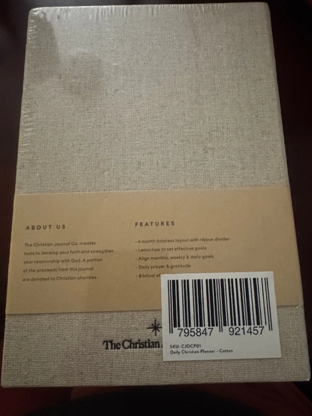Faith Daily Christian Planner — Ivory Linen Cover